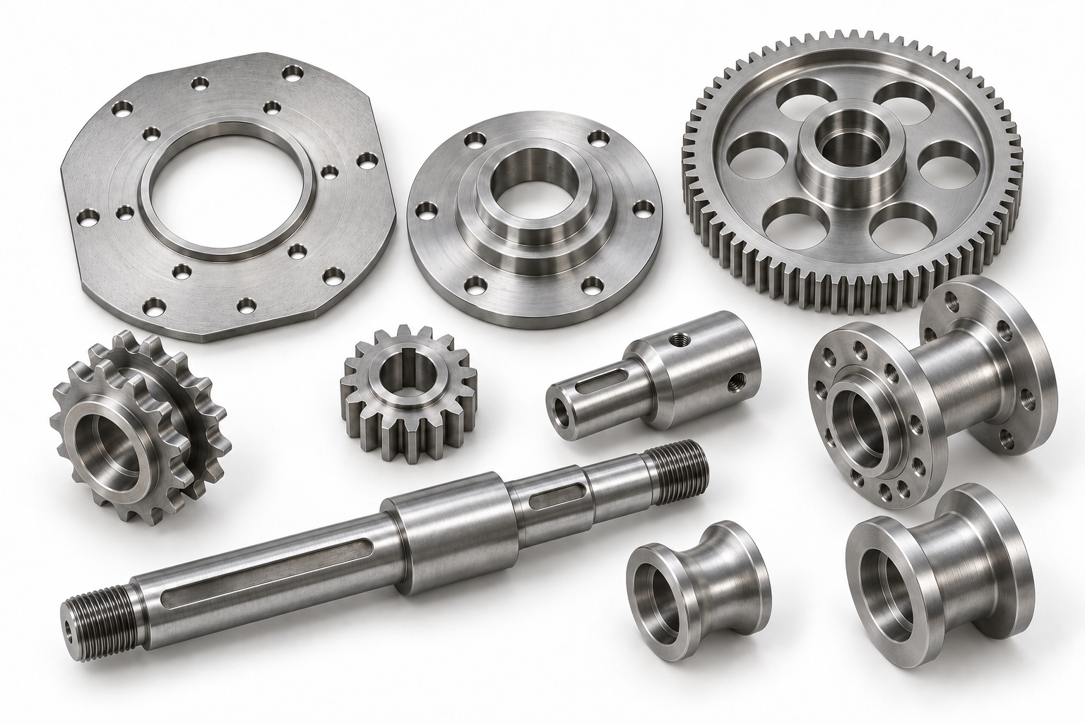 Manufacturing of parts via machining